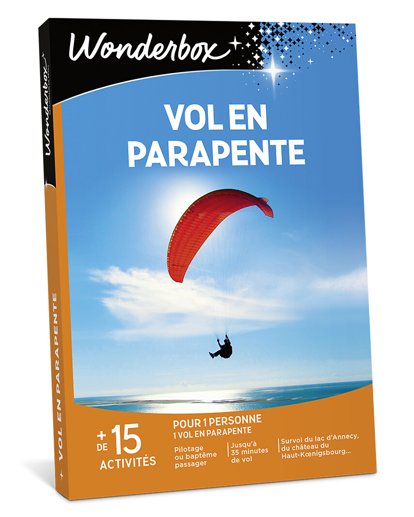 Coffret Wonderbox Vol en parapente — à gagner avec 6 660 points fidélité LaTenue