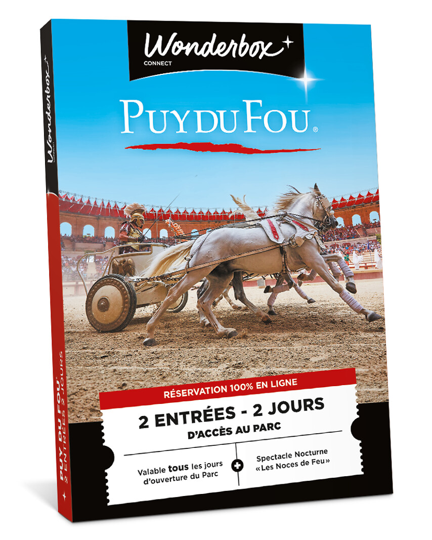 Coffret Wonderbox Puy Du Fou - 2 Jours en duo — à gagner avec 10 800 points fidélité LaTenue