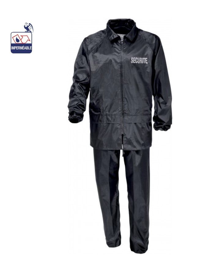 Tenue De Pluie Noir Securite