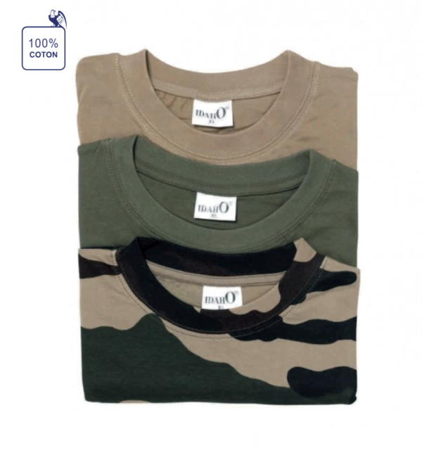 Pack de 3 t-shirts dont 1 camo