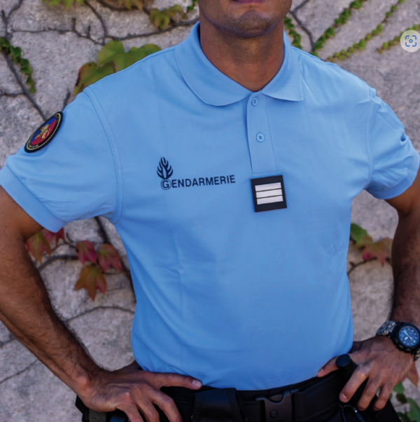 POLO GENDARMERIE BLEU COOLDRY ANTI HUMIDITE MAILLE PIQUEE (DCA)