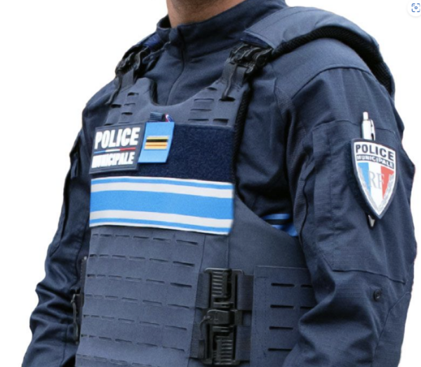 Gilet pare balles Quick Release IIIA Port extérieur Police Municipale largage rapide avec bande amovible (LPSA)