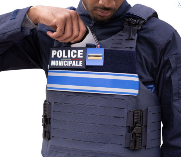 Gilet pare balles Quick Release IIIA Port extérieur Police Municipale largage rapide avec bande amovible (LPSA) – Image 5