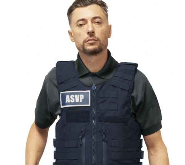 Gilet pare balles FULL TACTICAL IIIA Port extérieur ASVP Homme sans bande Le Protecteur (LPSA)