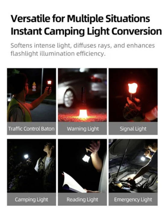 Diffuseur trépied orange souple Klarus KTW-5 – Image 5