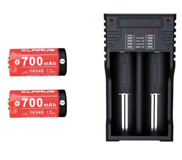 Chargeur Klarus K2 USB pour batteries Li-ion / IMR / Ni-Cd et LiFePO4 + 2 batteries – Image 9