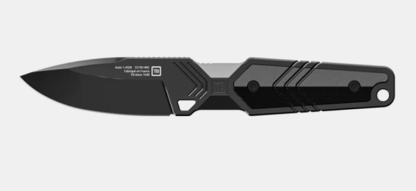 COUTEAU MONOBLOC IMPACT 127  PVD NOIR G10 NOIR EN BOITE TECH (TB Outdoor) – Image 2