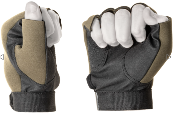 Half Finger Shooting Tactical Gloves Woodland – Image 2