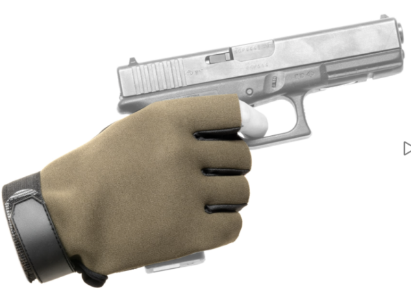 Half Finger Shooting Tactical Gloves Woodland – Image 3