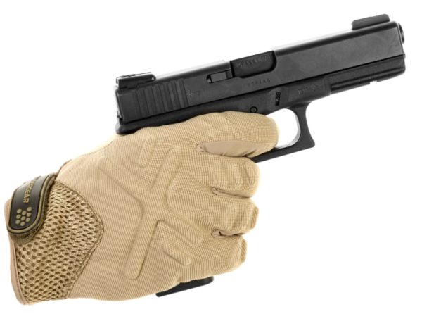 Shooting Tactical Gloves Tan – Image 3