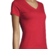 TEE-SHIRT FEMME COL “V” SOL’S Imperial Rouge (Solo) – Image 3