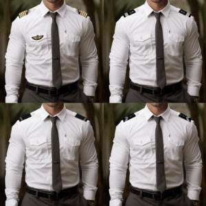 Chemise Pilote blanche manches longues (DCA)