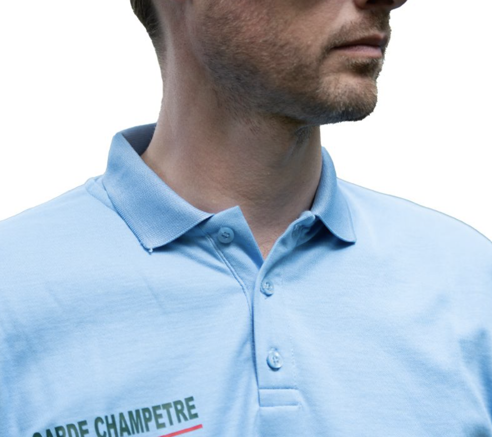 POLO MANCHES COURTES GARDE CHAMPETRE POLICE RURALE (LPSA) – Image 2