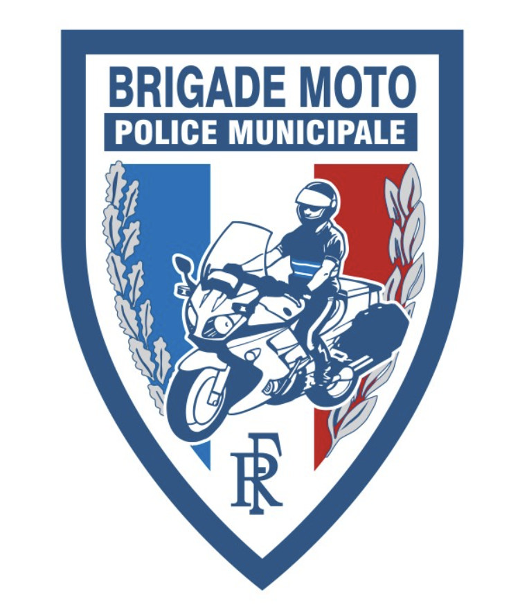 Ecusson Police municipale Brigade moto (LPSA)