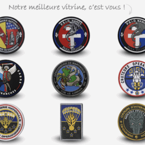 ÉCUSSONS GENDARMERIE NATIONALE PVC 3D GOMME