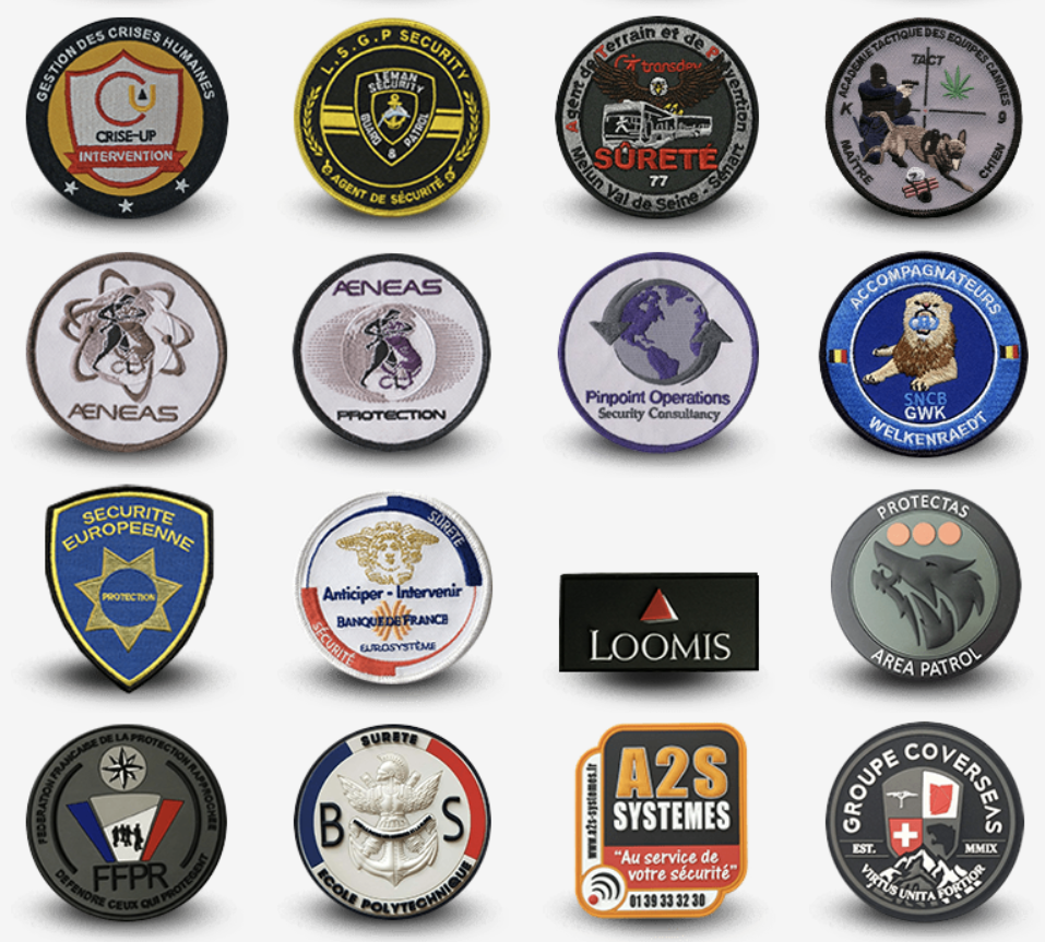 ÉCUSSONS SOCIÉTÉS, SÉCURITÉ Brodés & Tissés (Sur Commande) – Image 2