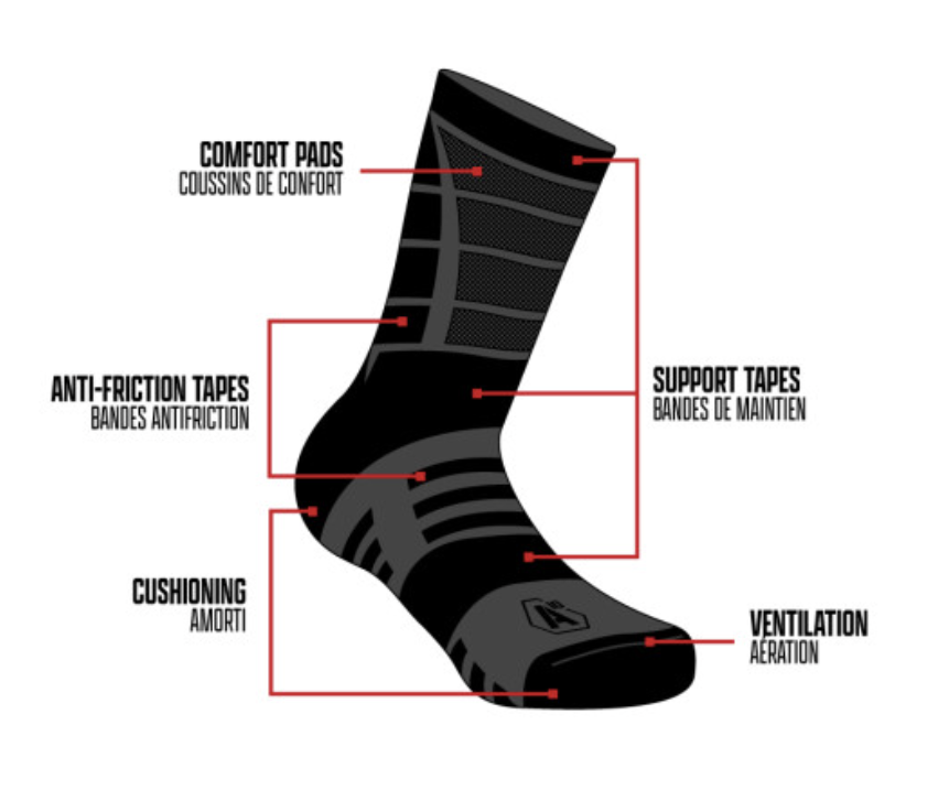 Chaussettes IMPACT 7" Summer gris béton (A10) – Image 4