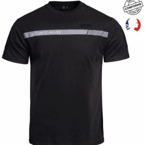 T-shirt SÉCU-ONE Sécurité Privée noir (A10)