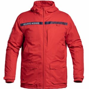 Parka Hardshell SÉCU-ONE WF 150 Sécurité Incendie rouge (A10)