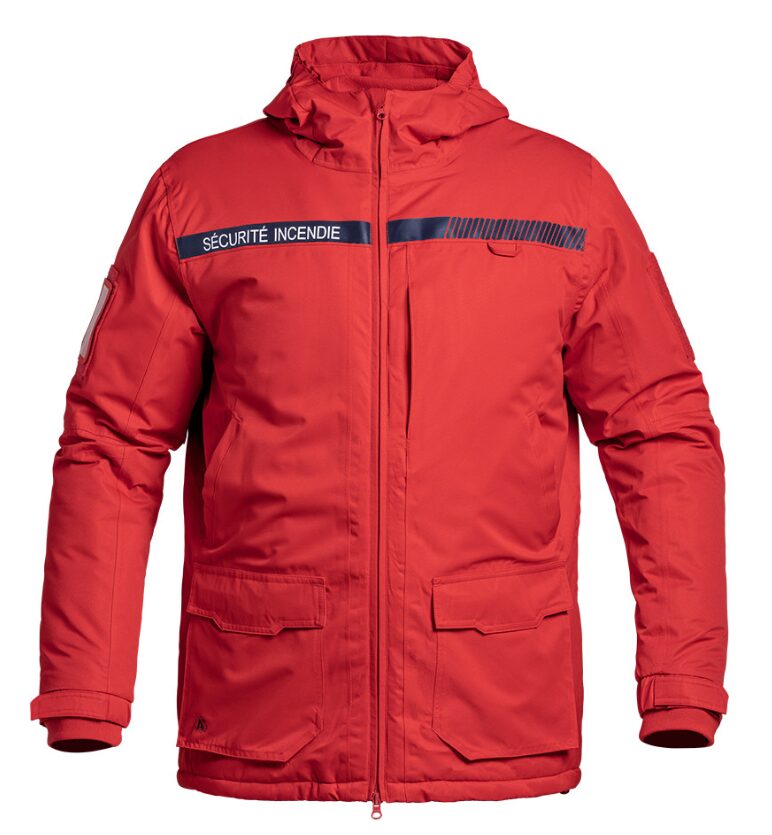 Parka Hardshell SÉCU-ONE WF 150 Sécurité Incendie rouge (A10)
