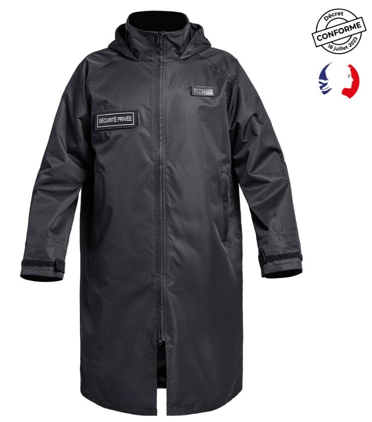 Poncho Lightshell SÉCU-ONE noir (A10)