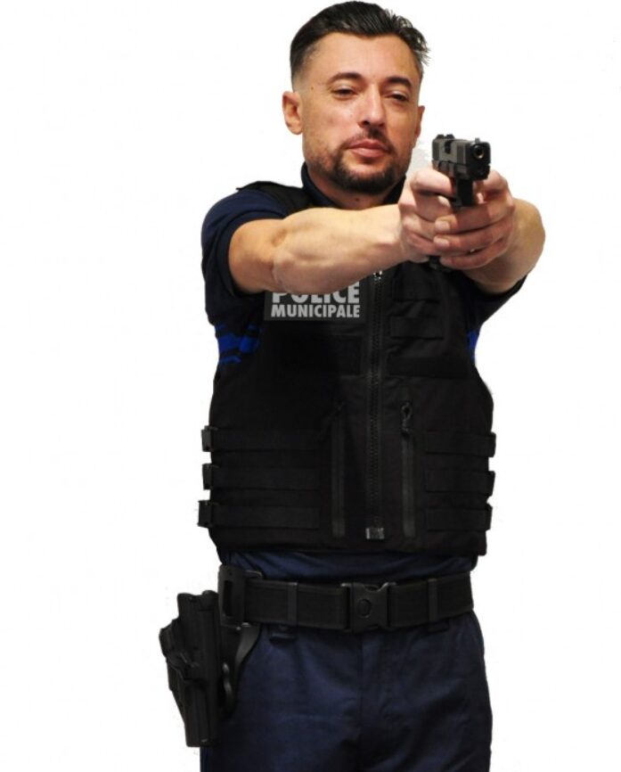 Gilet pare balles Full Tactical Homme Police Municipale NIJ IIIA 0101.04 10 JOULES (LPSA)
