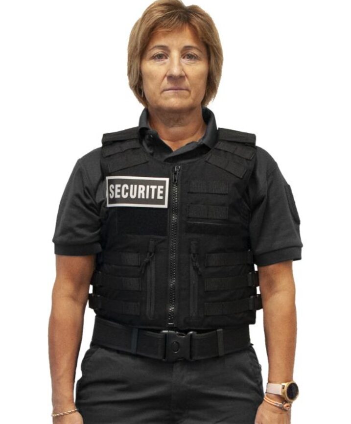 Gilet pare balles IIIA Full Tactical SECURITY Femme NIJ IIIA 0101.04 10 JOULES (LPSA)