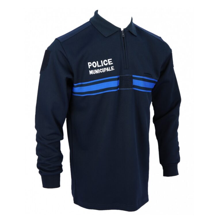 POLO MARINE «COOL PASS» AVEC ZIP Police Municipale (GK Pro) – Image 2