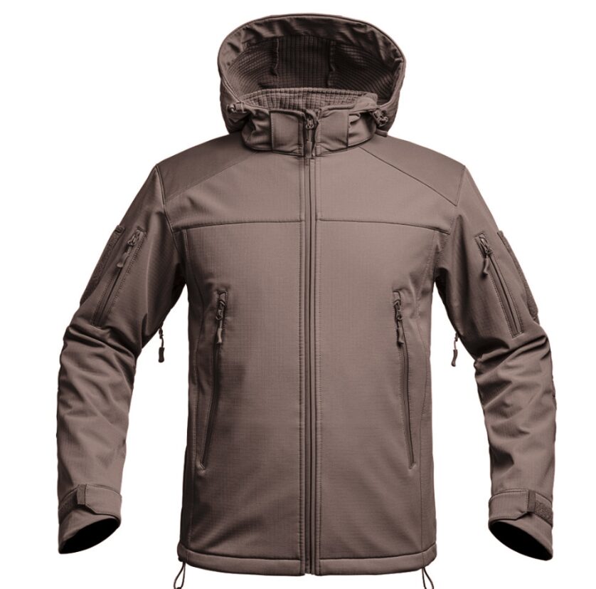 Veste Softshell V2 FIGHTER brun Terre de France (A10)