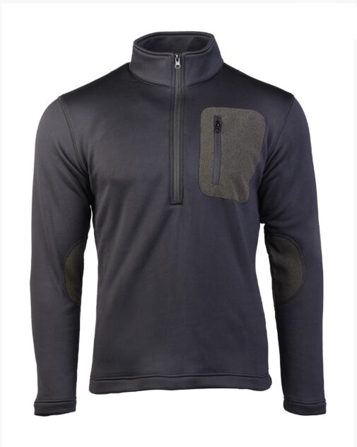 PULL-OVER ZIP THERMO-FLEECE NOIR (Miltec)