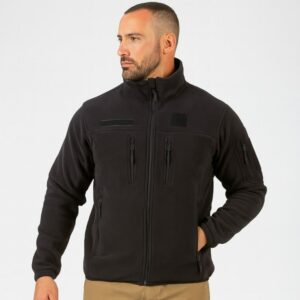 Blouson polaire noir fitté (DCA)