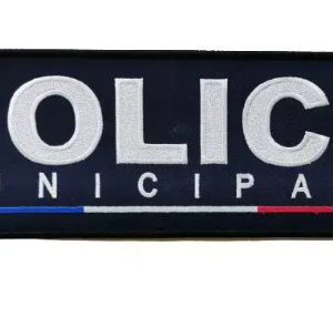 Jeu de bandes Police Municipale brodées France (AMG)