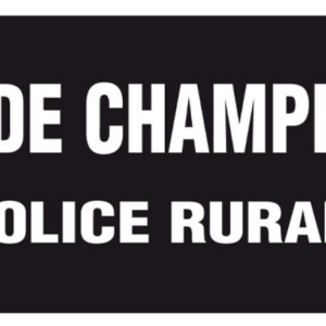 Flap Garde Champetre Police Rurale 130 x 60 mm (LPSA)
