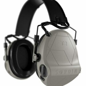 Casque anti-bruit Suprême T2 tan serre-tête tissu noir (A10)