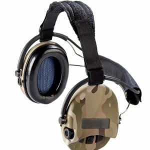 Casque anti-bruit Suprême Pro-X camo serre-nuque tissu noir (A10)