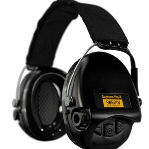 Casque anti-bruit Suprême Pro-X noir serre-tête tissu noir (A10)