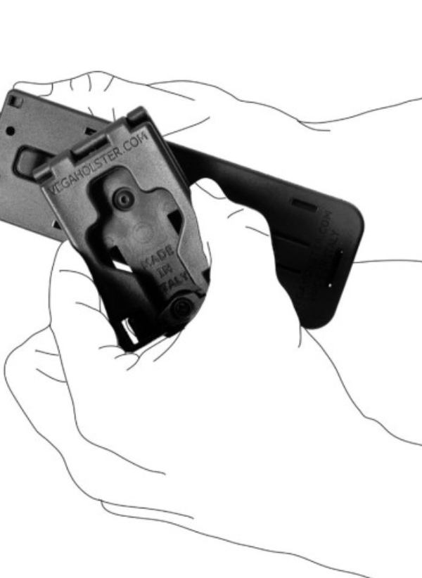 Porte-bâton rotatif 8VP60 vert olive pour ceinture/ceinturon (A10) – Image 3